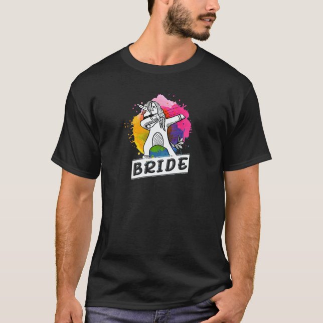 Womens The Bride  Women Bachelorette Hen Night Par T-Shirt (Vorderseite)