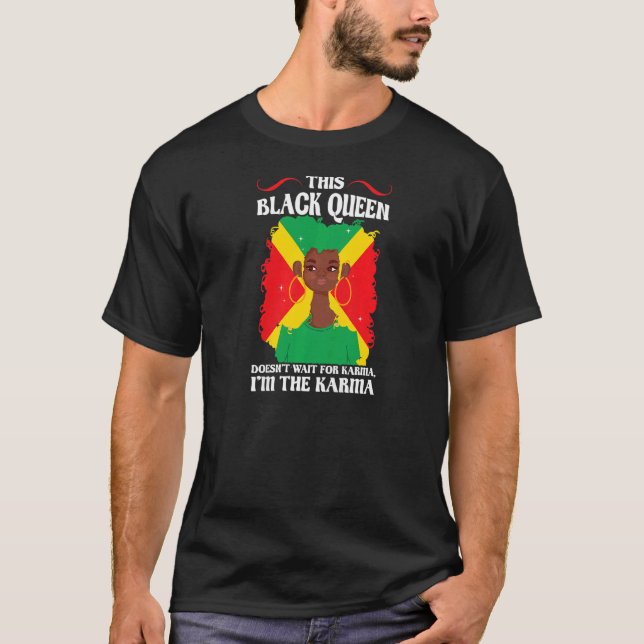 Womens This Black Queen I'm the karma Black Queen  T-Shirt (Vorderseite)