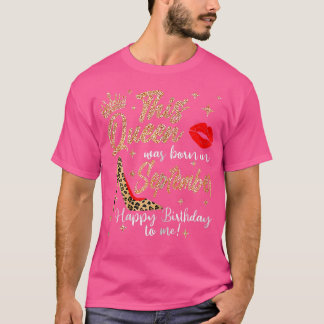 Womens This Queen Was Born In September Happy Birt T-Shirt