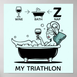 Womens Triathlon Poster