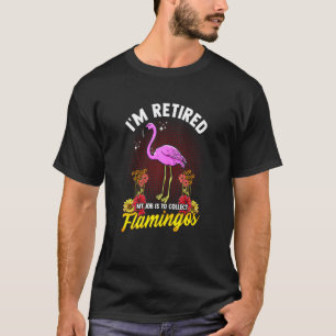 Womens Tropical Flamingo Retirement T-Shirt