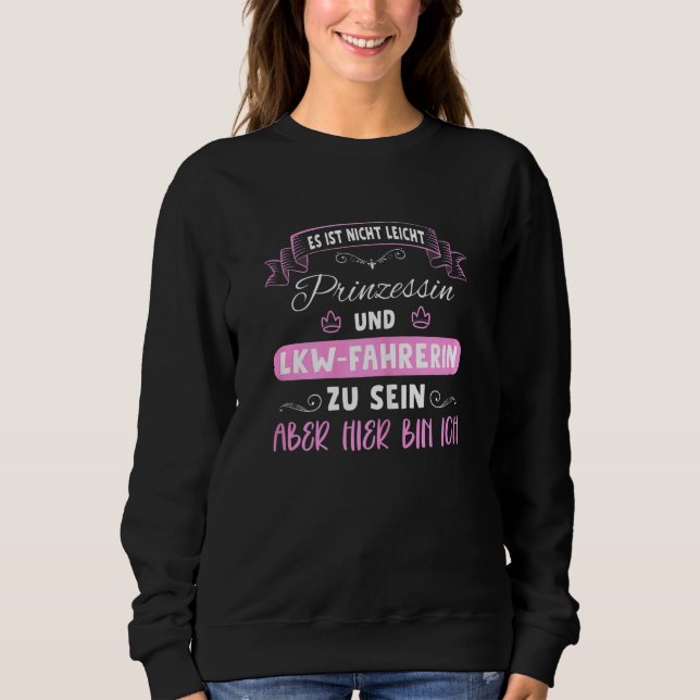 Womens Truck Driver Sweatshirt (Vorderseite)