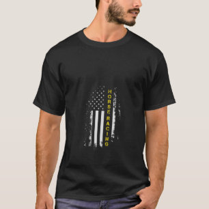 Womens Us Flag Pferd Racing American Flag Pferde R T-Shirt