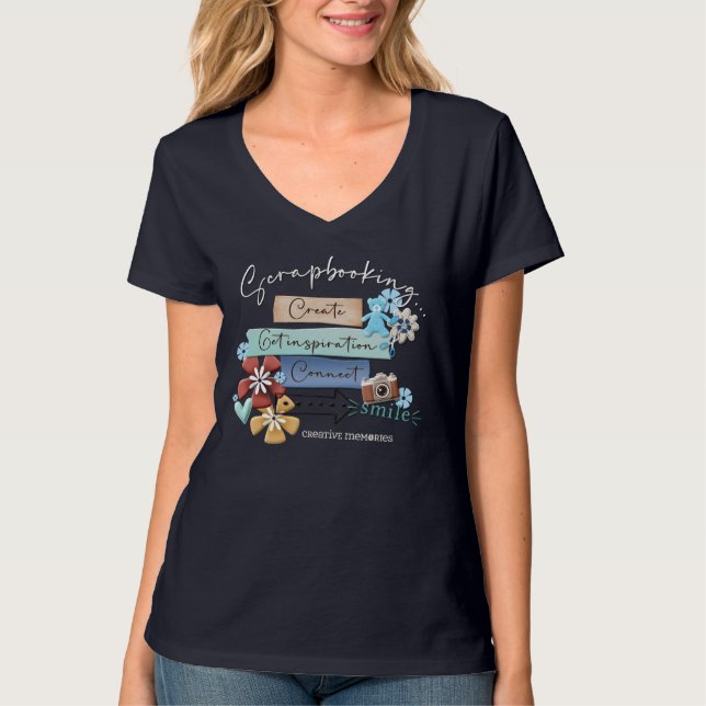 Womens V-Neck T - Shirt (Vorderseite)