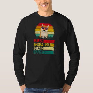 Womens Vintag Best Shiba Inu Vater Ever Vaterschaf T-Shirt