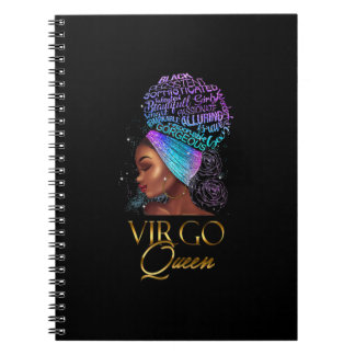 Womens Virgo Girl September August Queen Birthday Notizblock