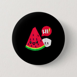 Womens Watermelon Sugar Hi Funny Sprichwort Hi Sum Button
