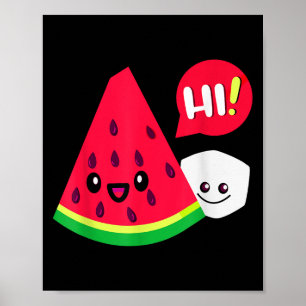 Womens Watermelon Sugar Hi Funny Sprichwort Hi Sum Poster