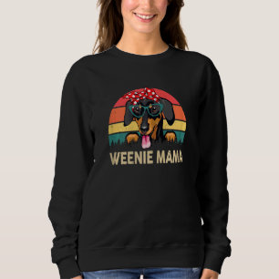 Womens Weiner Dog Würstchen Mama Niedliche Dackel  Sweatshirt