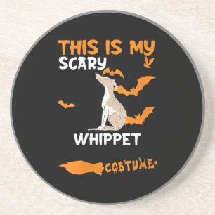Womens Whippet Kostüm Halloween Lazy Scary Dog Getränkeuntersetzer