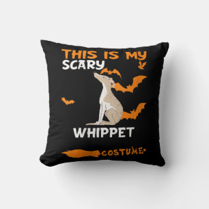 Womens Whippet Kostüm Halloween Lazy Scary Dog Kissen