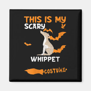 Womens Whippet Kostüm Halloween Lazy Scary Dog Magnet