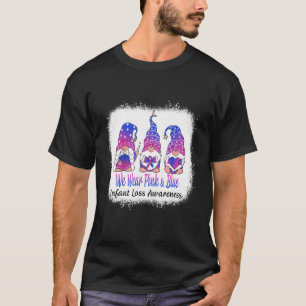 Womens wir tragen rosa und blauer Säugling und ver T-Shirt