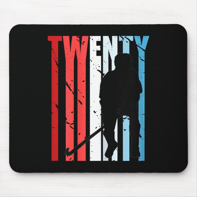 Womens Womens Field Hockey 48th Birthday Player Te Mousepad (Vorne)