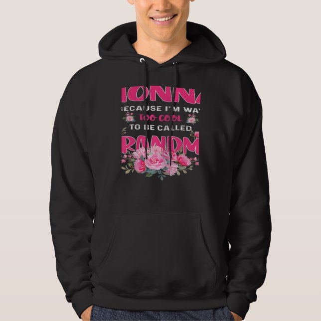 Womens Womens Nonna Because Im Way Too Cool To Be  Hoodie (Vorderseite)