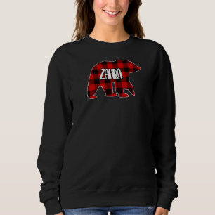 Womens Zahra Bear Custom Red Buffalo Kariert Chris Sweatshirt