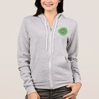 Women's Zip-Up Hoodie heather  SUN  BRASIL