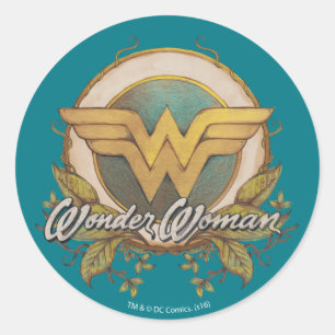 Wonder-Foliage-Logo Runder Aufkleber