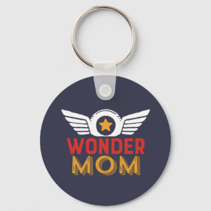 Wonder Mama Muttertag Geschenk Lieblings-Superheld Schlüsselanhänger