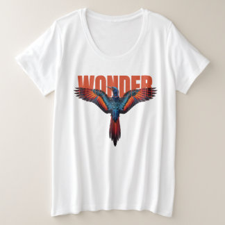 WONDER Paradise Bird - Exotische Vogelkunst Große Größe T-Shirt