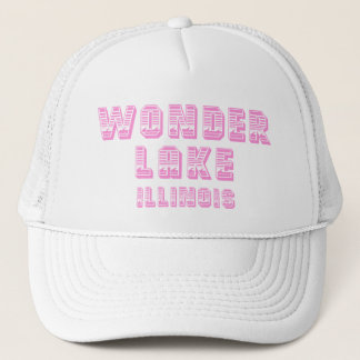 Wonder See-Wasserlinie-rosa und weißer Truckerkappe