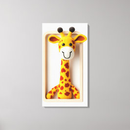 Wonder Wall Art Giggling Giraffe Leinwanddruck
