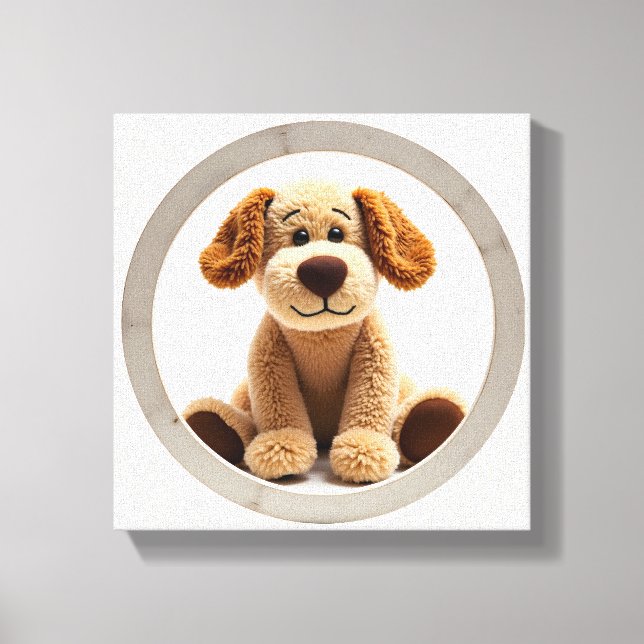 Wonder Wall Art Loyal Puppy Liebe Leinwanddruck (Vorderseite)