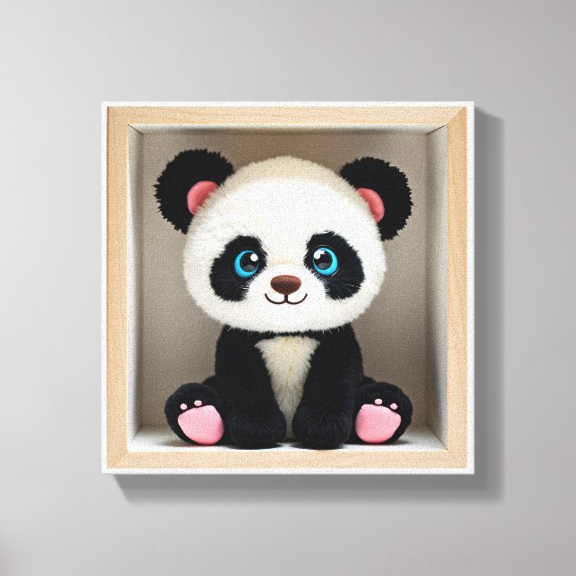 Wonder Wall Art Panda Cuddle Buddy Leinwanddruck (Vorderseite)