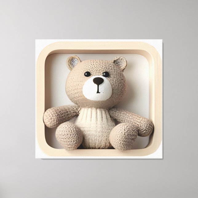 Wonder Wall Art Timeless Teddy Leinwanddruck (Vorderseite)