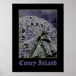 Wonder Wheel Psychedelic Poster