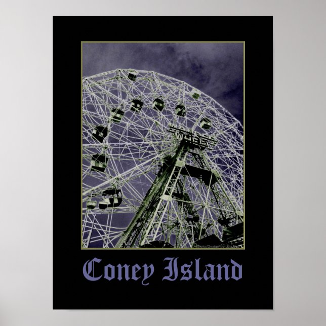 Wonder Wheel Psychedelic Poster (Vorne)