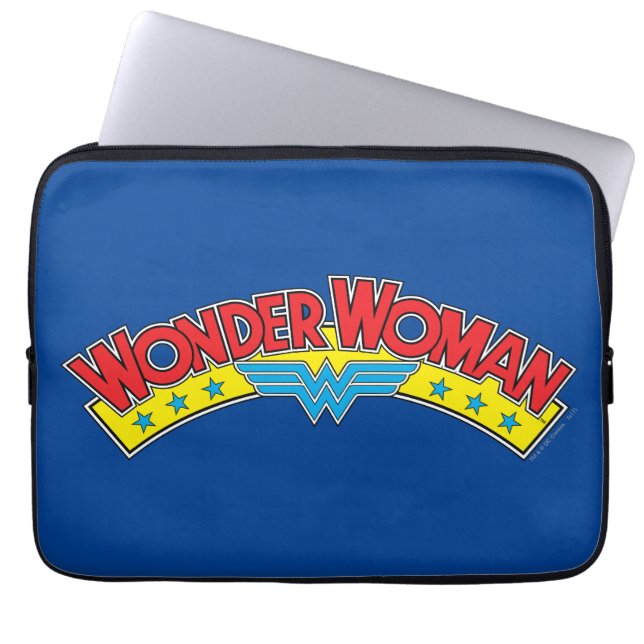 Wonder Woman 1987 Comic Book Logo Laptopschutzhülle (Vorderseite)