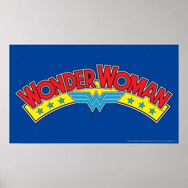Wonder Woman 1987 Comic Book Logo Poster (Vorne)