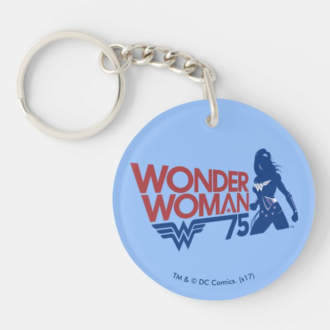 Wonder Woman 75th Anniversary Red & Blue Logo (Devant)