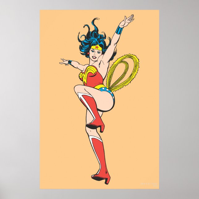 Wonder Woman Arms aufgezogen Poster (Vorne)