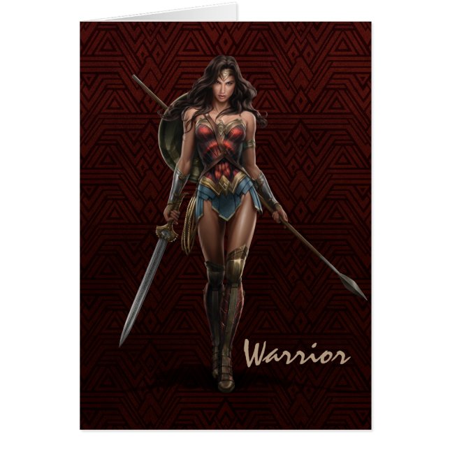 Wonder Woman Battle-Ready Comic Kunst (Vorne)