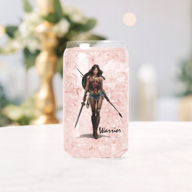 Wonder Woman Battle-Ready Comic Kunst Dosenglas (Insitu (Hochzeit))