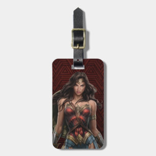 Wonder Woman Battle-Ready Comic Kunst Gepäckanhänger