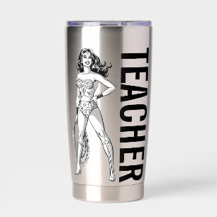 Wonder Woman Black & White Pose Thermobecher