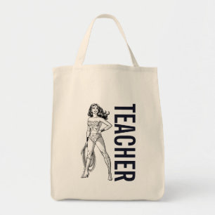 Wonder Woman Black & White Pose Tragetasche