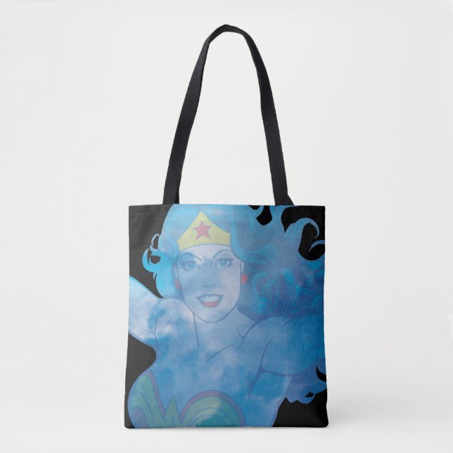 Wonder Woman Blue Sky Silhouette Tasche (Vorderseite)