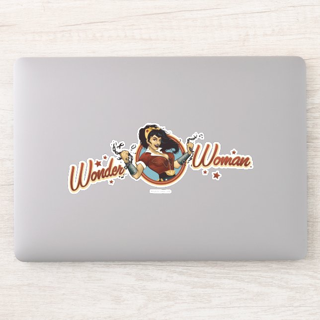 Wonder Woman Bombshell Name Graphic Aufkleber (Computer)