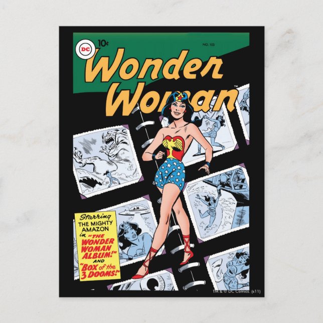 Wonder Woman Box von 3 Dooms Postkarte (Vorderseite)