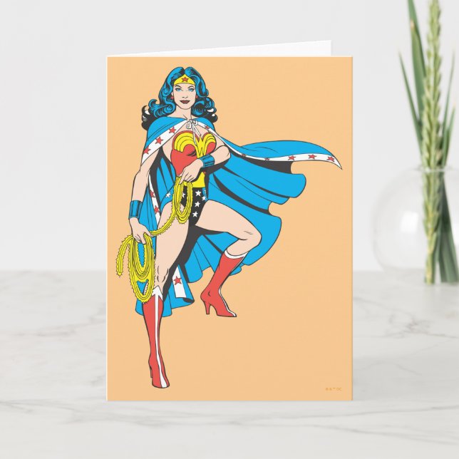 Wonder Woman Cape Karte (Vorderseite)