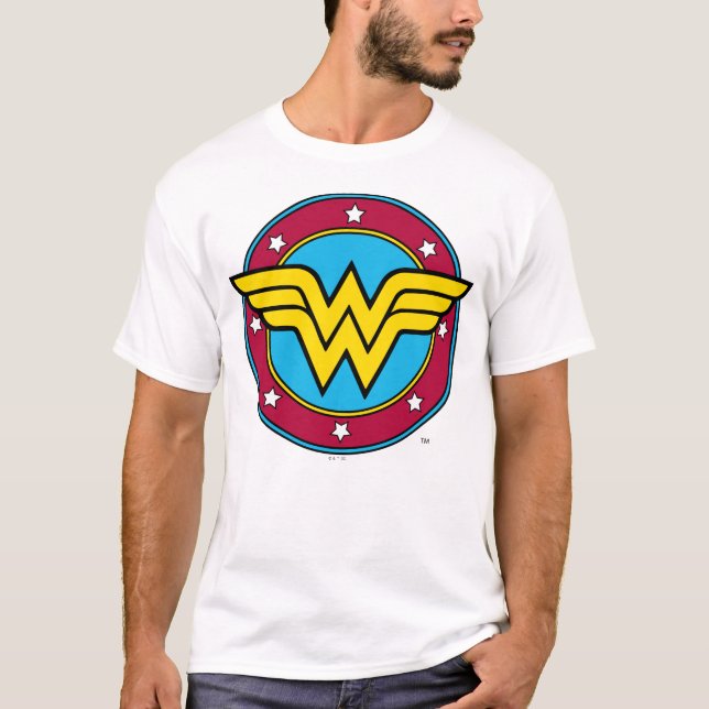 Wonder Woman | Circle & Stars Logo T-Shirt (Vorderseite)