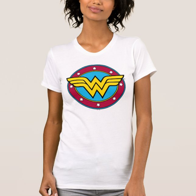 Wonder Woman | Circle & Stars Logo T-Shirt (Vorderseite)