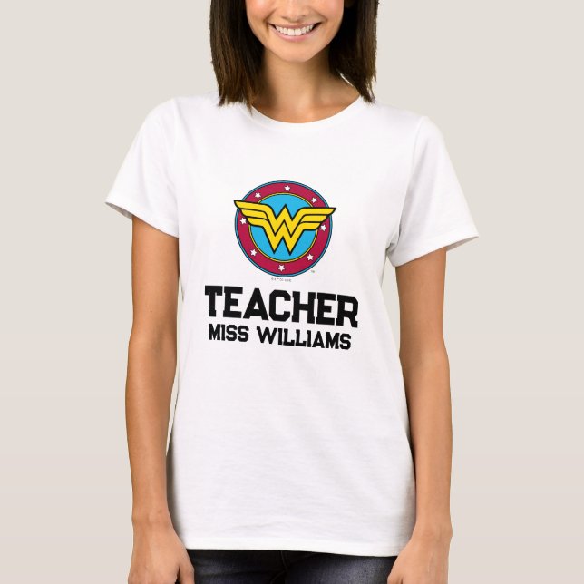 Wonder Woman | Circle & Stars Logo T-Shirt (Vorderseite)