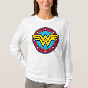 Wonder Woman Circle & Stars Logo T-Shirt