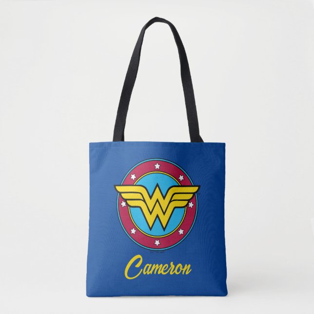Wonder Woman | Circle & Stars Logo Tasche (Vorderseite)