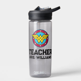 Wonder Woman Circle & Stars Logo Trinkflasche